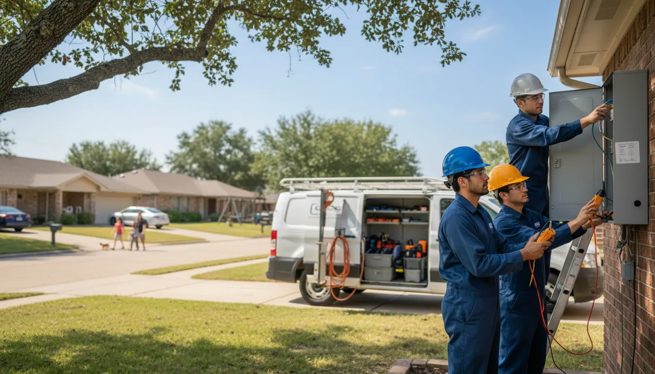 Certified electrician providing emergency electrical services in Stockland, IL